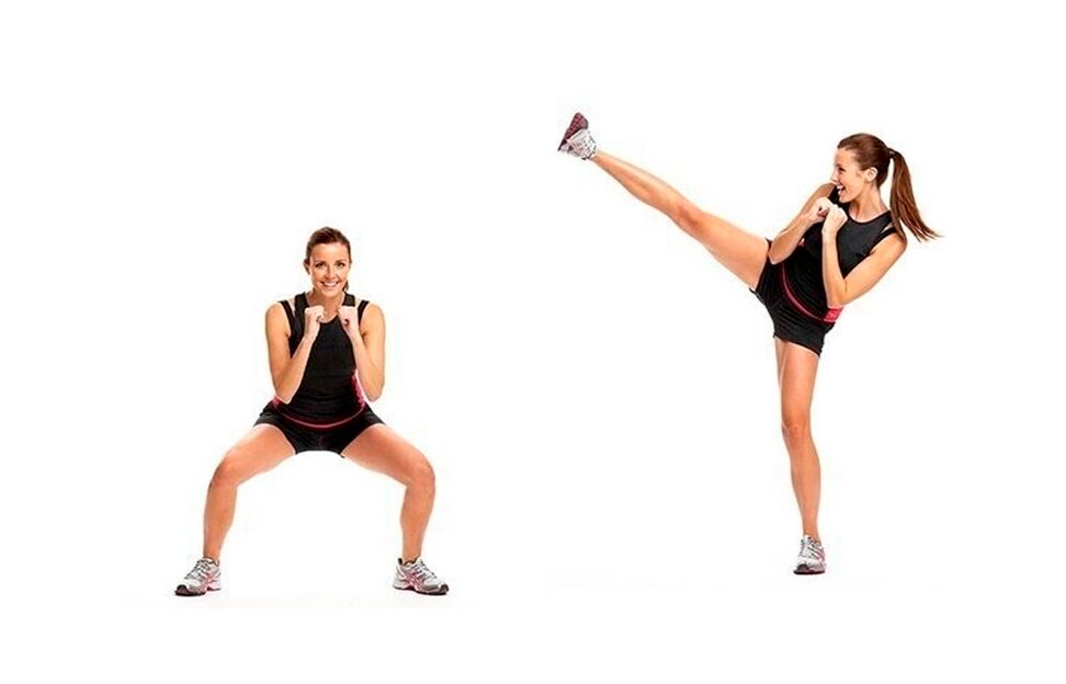 Swing Squats წვრილი ფეხებისთვის